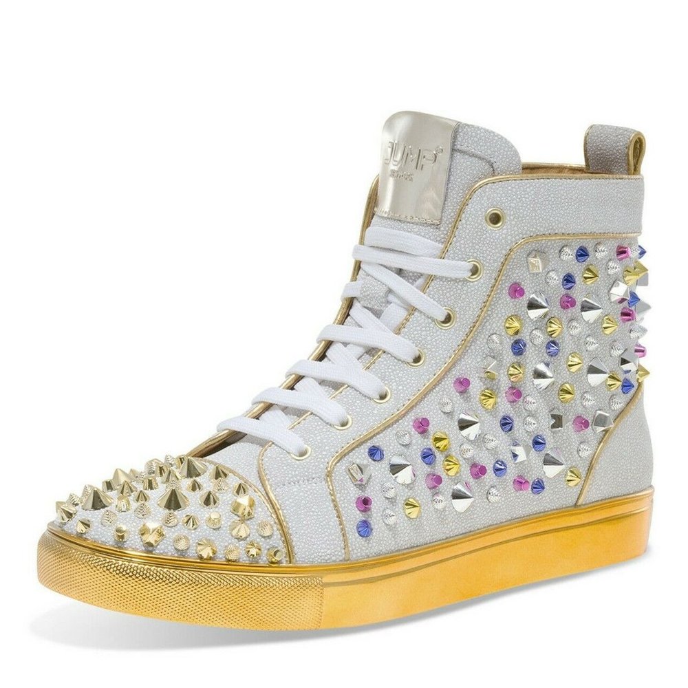 Men’s White High Top Fashion Sneakers